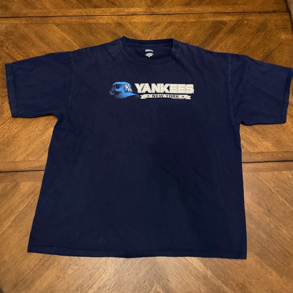 CSA VF Imagewear New York Yankees MLB Graphic T-Shirt Navy Blue Mens 2XL